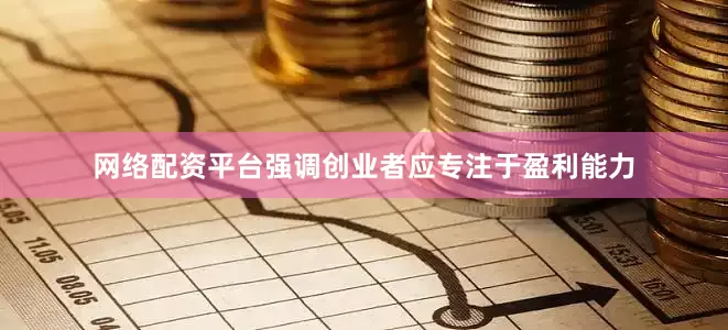 网络配资平台强调创业者应专注于盈利能力